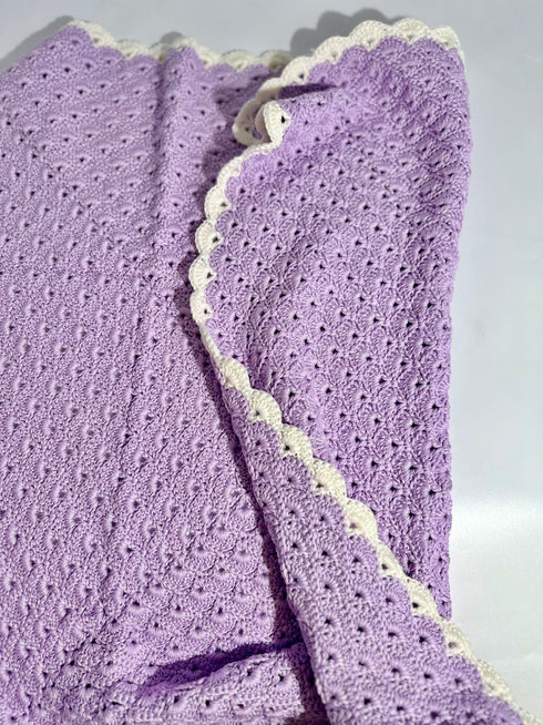 Kids and Babies' Crochet Blanket, kids room deco, kids gift, worsted wool and cotton blend